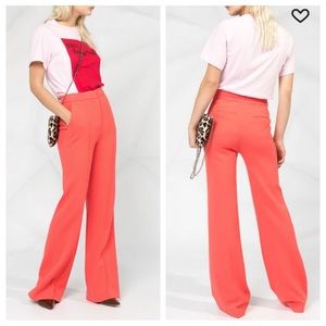 VVB Victoria Beckham High Waist Flared Leg Trouser Pants Size US 4